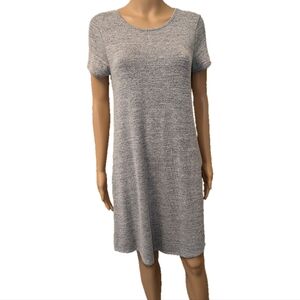 Cupio A-line Knit Dress, Medium, Gray